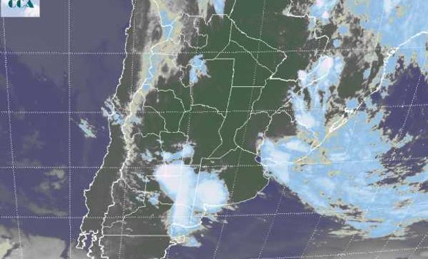 La foto satelital presenta una sola zona con importante actividad.