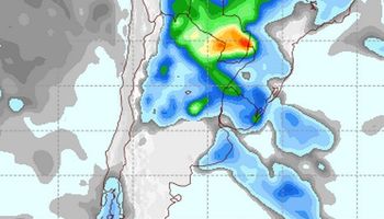 Tiempo lluvioso sobre el norte argentino