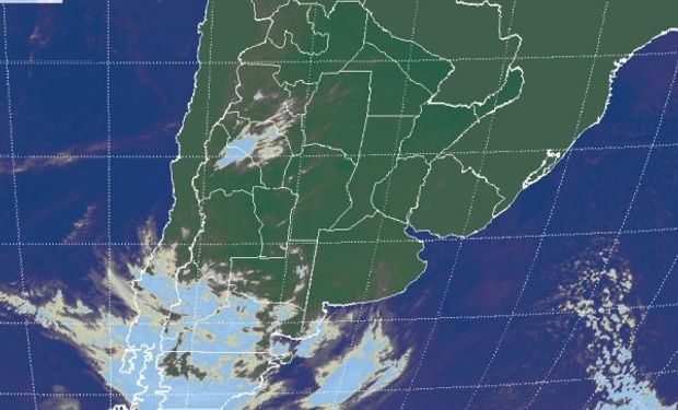 La foto satelital se repite con cielos despejados en gran parte del centro norte del país.