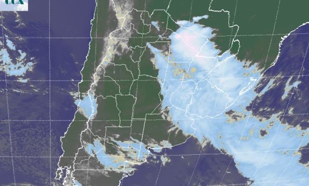 La imagen satelital permite ordenar la situación meteorológica actual.