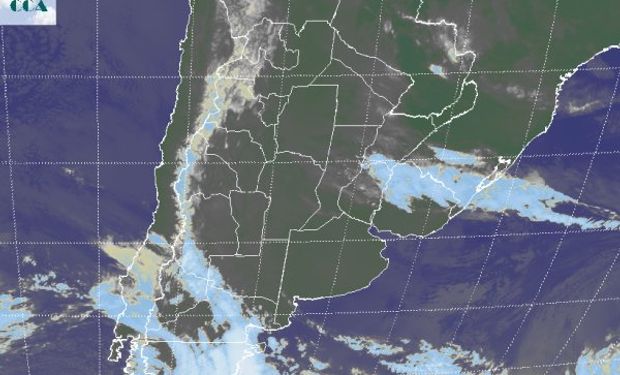 Coberturas de nubes bajas toman zonas del este de Córdoba, buena parte de Santa Fe, el este del NEA y vastos sectores de Entre Ríos y Corrientes.