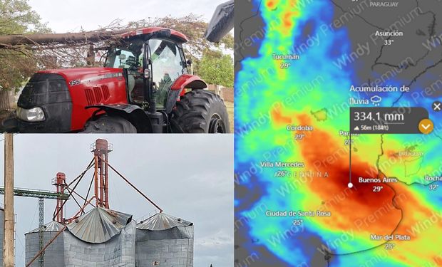 Escenario alarmante: la zona que recibiría más de 300 mm en pocos días y el detalle del pronóstico para el campo, con tormentas en el inicio de marzo