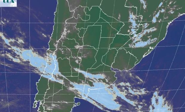 La humedad se continúa concentrándose sobre gran parte de la región pampeana