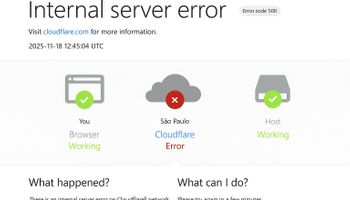 Falha global da Cloudflare derruba X, ChatGPT, Canva e outros sites