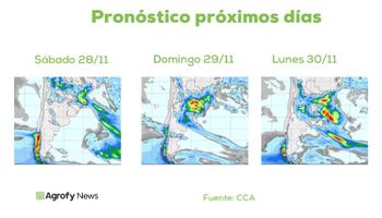 Pronóstico del tiempo: cómo será el despliegue de precipitaciones del fin de semana