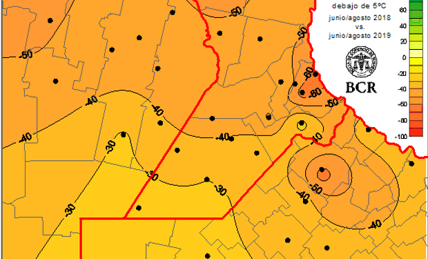 La BCR caracterizó el invierno 2019 con la red de estaciones GEA.