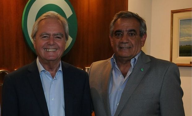 Federico Pinedo, senador nacional y Carlos Iannizzotto, presidente de Coninagro