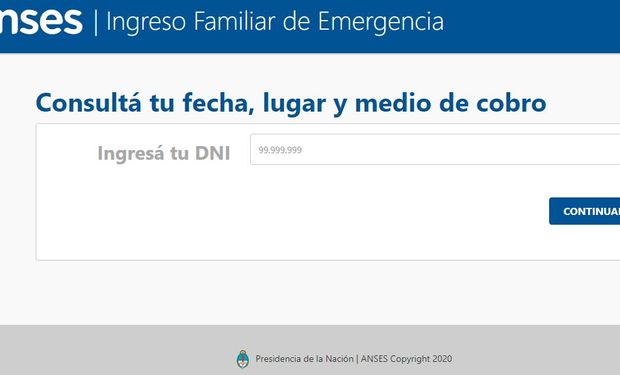 Cobro del ingreso familiar de emergencia: cuándo y dónde