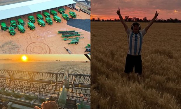 Cuánto ahorra el agrónomo argentino que trabaja para una de las empresas agrícolas más grandes de Australia: convoy de 25 cosechadoras, viajes de 1300 kilómetros y el sueño de volver para tener máquinaria propia