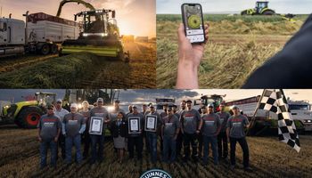 Cargaron 266 camiones de silaje de trigo en 12 horas y batieron un récord mundial: gastaron solo 0,49 litros por tonelada