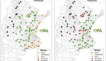 Mapa: las zonas que tienen riesgo de déficit y excesos hídricos para esta semana