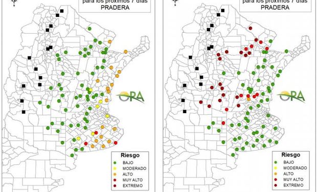 Mapa: las zonas que tienen riesgo de déficit y excesos hídricos para esta semana