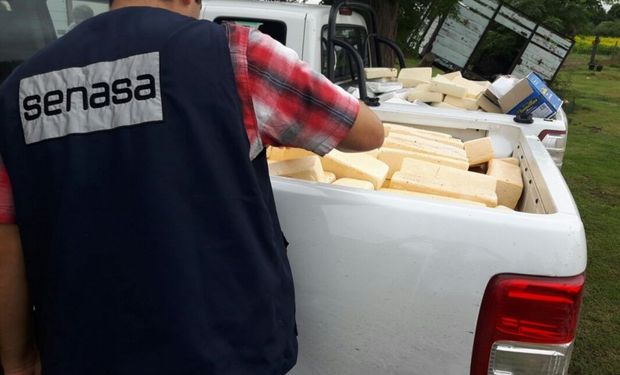 Decomiso de más de 1800 kilos de queso en Córdoba