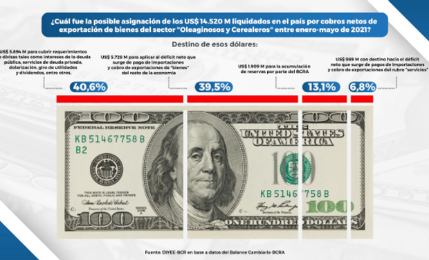 En qué se gastó el aporte récord de dólares del campo