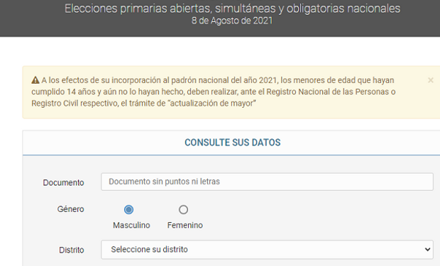 Dónde voto en Santa Fe: consultá el padrón electoral para las elecciones 2021