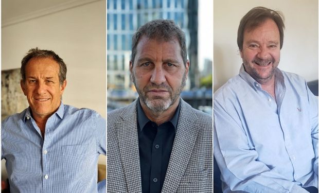 Diego Zbar, Daniel Aisenberg y Darío Fainguersch, integrantes de Dragones Ventures Partners
