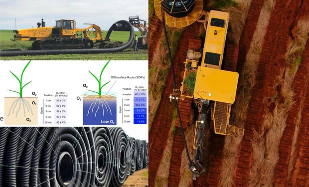 Cuánto cuesta "cosechar" agua en el campo: el sistema de drenaje que busca revolucionar al agro argentino, con un 30% más de rinde, más valor por hectárea y hasta recupero de áreas anegadas