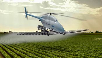Empresa apresenta drone-helicóptero com 400 litros de capacidade
