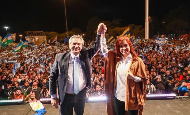 Alberto Fernández y Cristina Fernández.