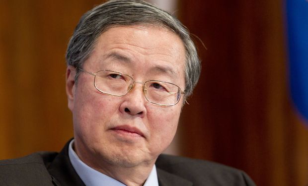 Presidente del Banco Popular de China (banco central), Zhou Xiaochuan.
