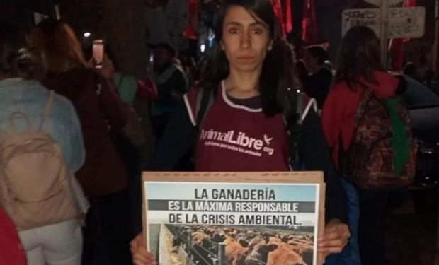 Manifestantes en el predio de la feria.