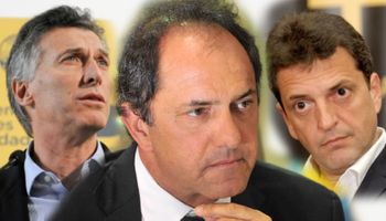 Scioli estiró la ventaja y forzó a Macri y Massa a acercar posiciones