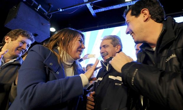 Aníbal Fernández y De Pedro fueron a los festejos.