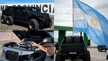 Quién es el empresario pampeano que compró la impactante pick up 6x6 que es furor en redes