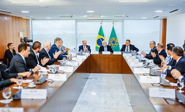 Lula destacou o potencial brasileiro, que inclui a produção de veículos híbridos flex, como o carro bioelétrico. (Foto - Ricardo Stuckert)