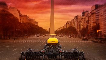 La sembradora que llega a Capital para el encuentro cumbre de la agricultura