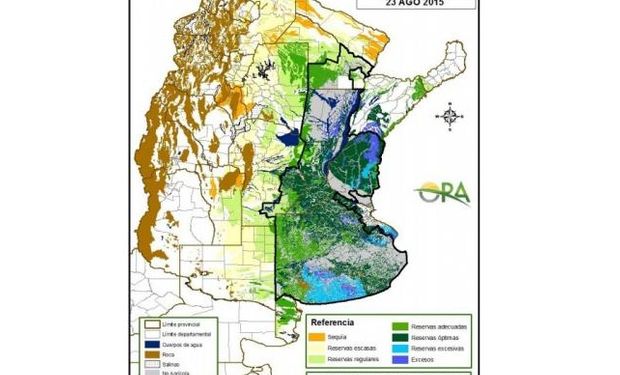 Con clima favorable continúan drenando las reservas de humedad