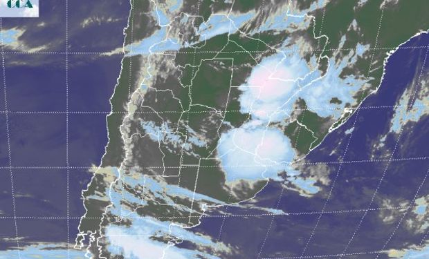 La foto satelital muestra con claridad tres zonas con alto nivel de actividad.