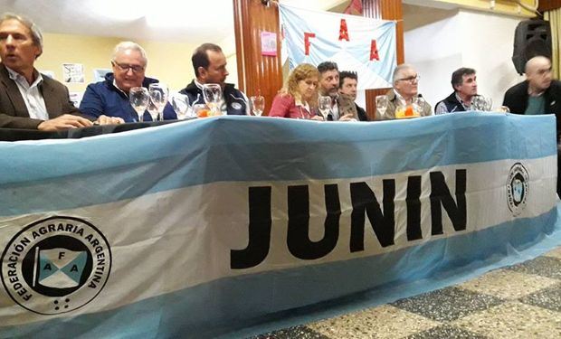 La asamblea que FAA organizó en Junín.