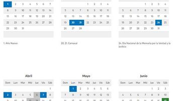 Feriados 2023: el calendario completo de días no laborables y fines de semana largos