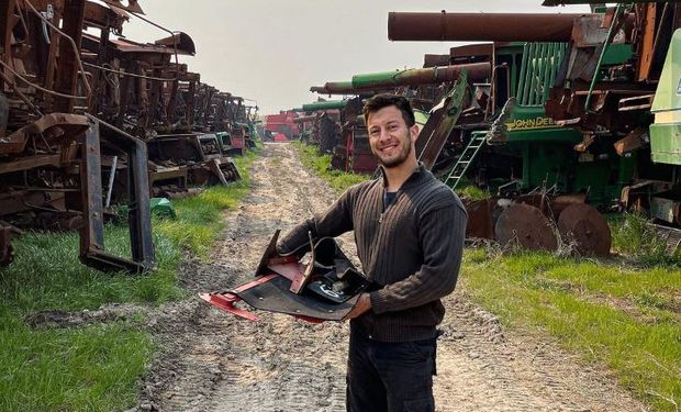 Fanático del campo y los fierros, el joven autodidacta que la rompe en las redes: quiere armar un equipo de siembra y cosecha