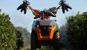 Un pulverizador autónomo suelto en Expoagro: cómo es la innovación que llega a la Argentina