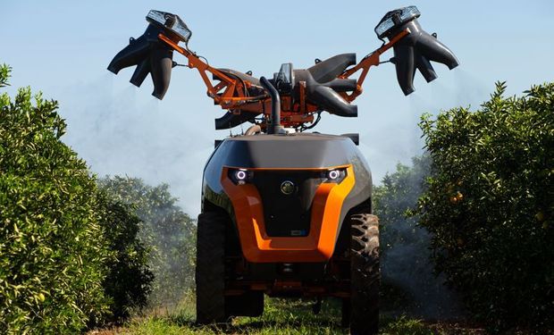 Un pulverizador autónomo suelto en Expoagro: cómo es la innovación que llega a la Argentina