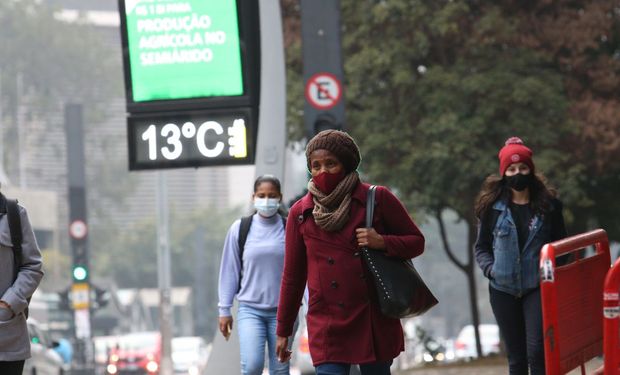 São Paulo também alcançou a menor temperatura mínima média do inverno, com 9,7°C. (Foto: Agência Brasil)