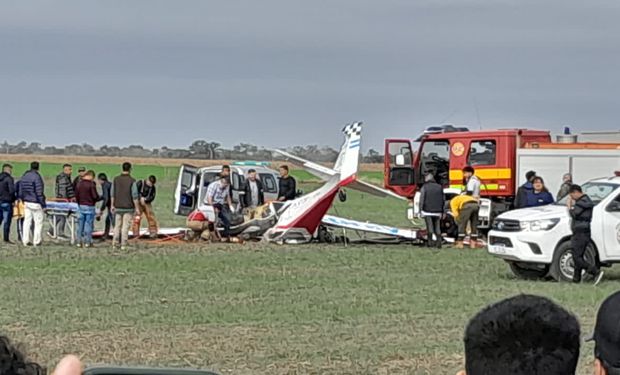 Tragedia en Agronea: el momento en el que cayó el avión que realizaba acrobacias aéreas