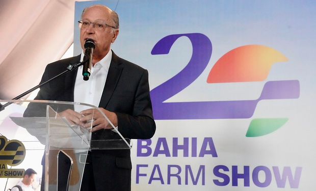 Vice-presidente Geraldo Alckmin durante a abertura da Bahia Farm Show, em Luís Eduardo Magalhães (BA), onde anunciou a ampliação dos recursos do Move Agricultura para R$ 14 bilhões. Foto : Cadu Gomes/VPR