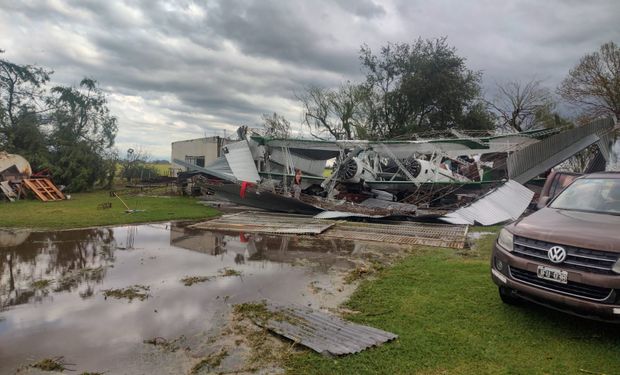 Tiempo extremo: las imágenes de las zonas en donde la tormenta arrasó cultivos y generó graves destrozos en el campo