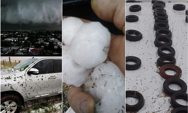 Las impresionantes imágenes que dejó el granizo en el campo y una "lluvia" de denuncias por siniestros