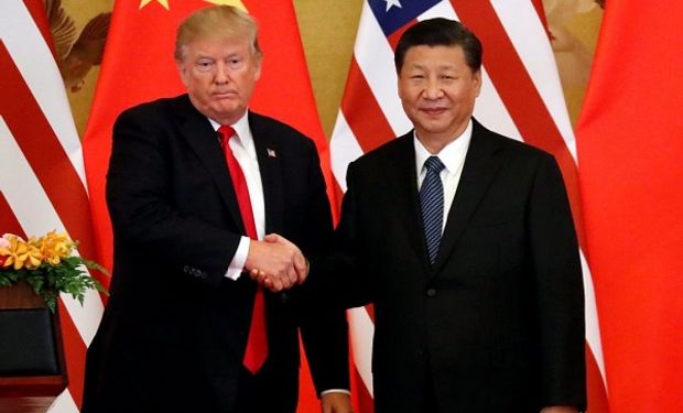 Presidente de Estados Unidos, Donald Trump  y su par chino Xi Jinping