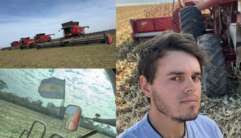 Arrancó a los 16 años, tiene 4 cosechadoras y planteó un debate inquietante: "Es una carrera contra el reloj"