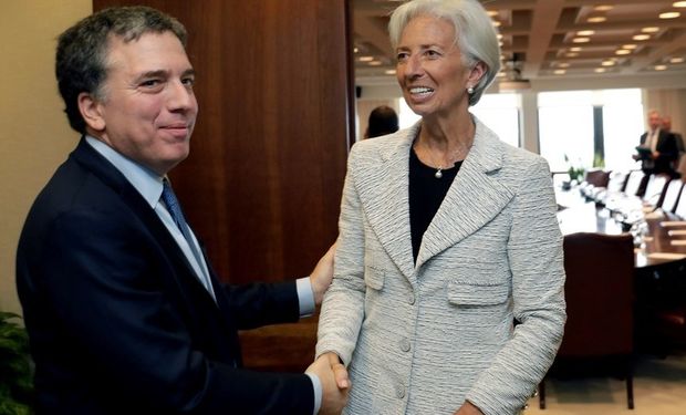 Nicolás Dujovne y Christine Lagarde. Foto: Reuters