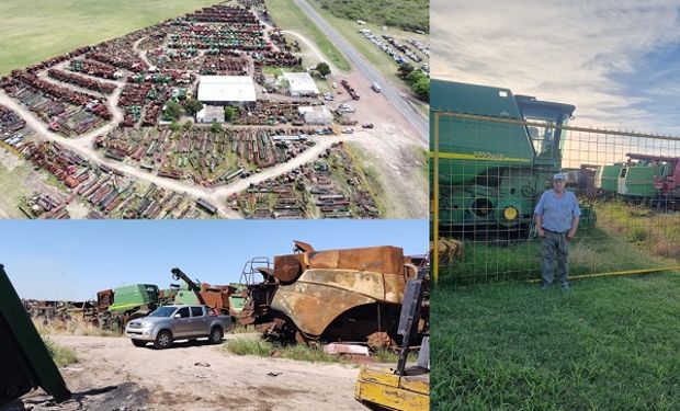 El cementerio de máquinas que se volvió un museo a cielo abierto: quién es el creador del paraiso de las agropartes