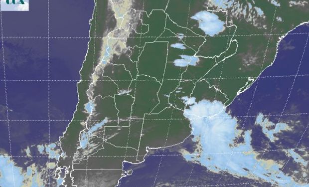 La foto satelital no presenta coberturas nubosas de importancia.