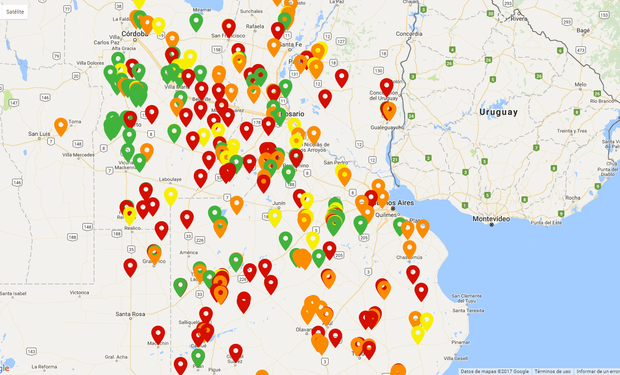 En rasgos generales, el 64% de las alertas reportan un estado negativo de los caminos y el 36%, positivo.