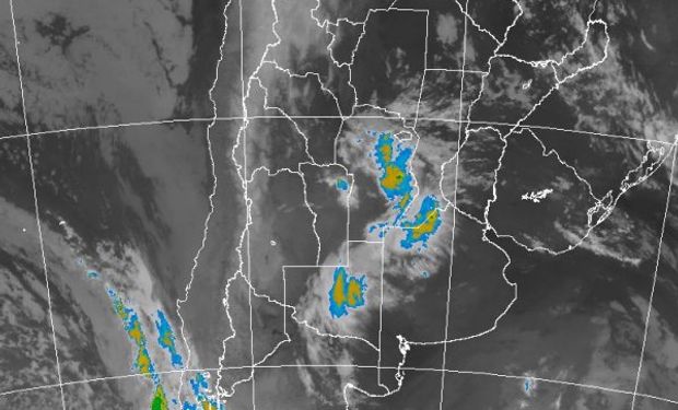 Se aprecia el avance de algunas perturbaciones que vienen avanzando desde la región cuyana desde la noche de ayer.