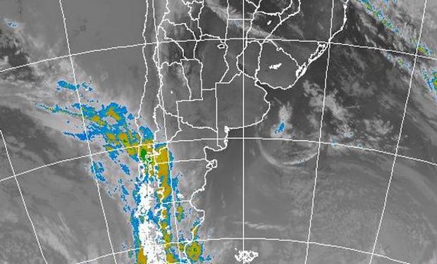 Imagen Satelital del Servicio Meteorológico Nacional.